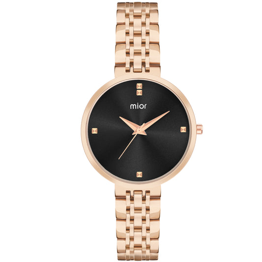 Turtle Black Amber Watch for Women – Black Dial